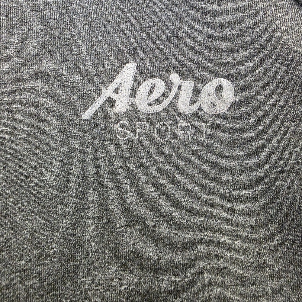 Aeropostale Sport Womens Gray Full Zip Hoodie Jacket Long‎ Sleeve Thumbholes Med - Picture 3 of 9